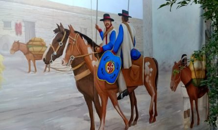mural at Tucson Presidio