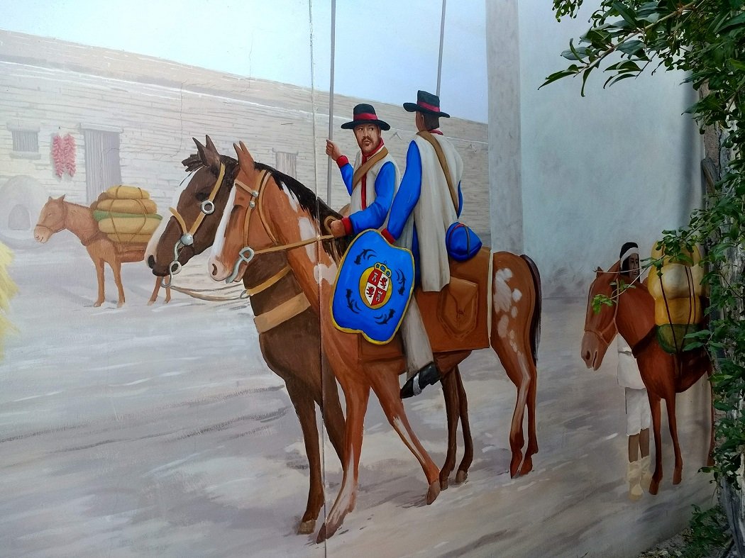 mural at Tucson Presidio