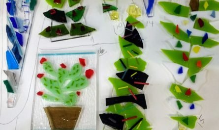 glass designs in kiln