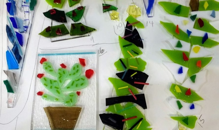 Learning how to make ornaments at the Sonoran Glass School