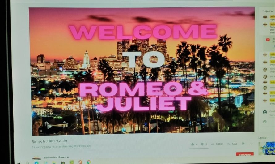 Watching an amazing Romeo and Juliet on YouTube in Tucson