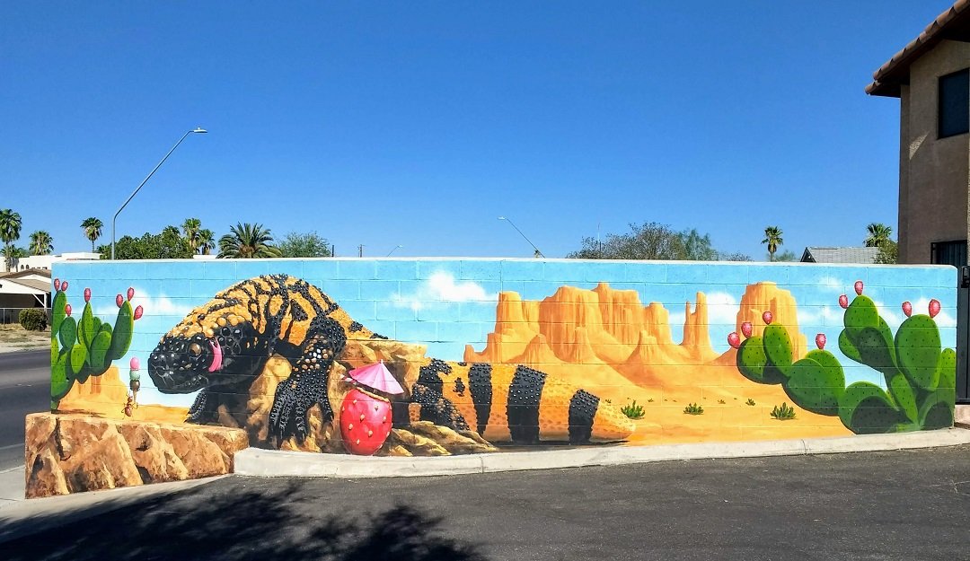 Gila Monster mural Tucson AZ