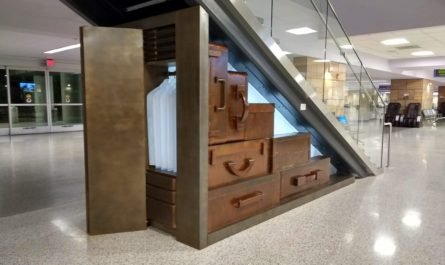luggage artwork at Tucson Airport