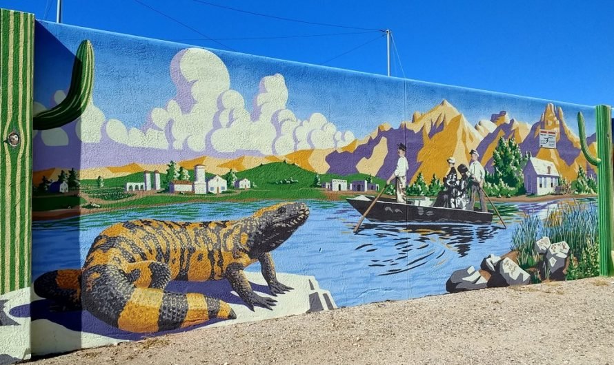 Tucson history mural from 14,000 years ago until now