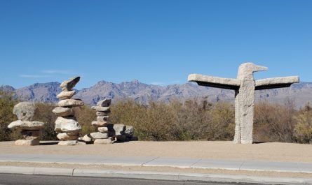 The Messenger sculpture Speedway Blvd Tucson
