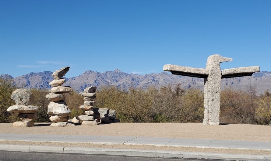The Messenger sculpture in east Tucson