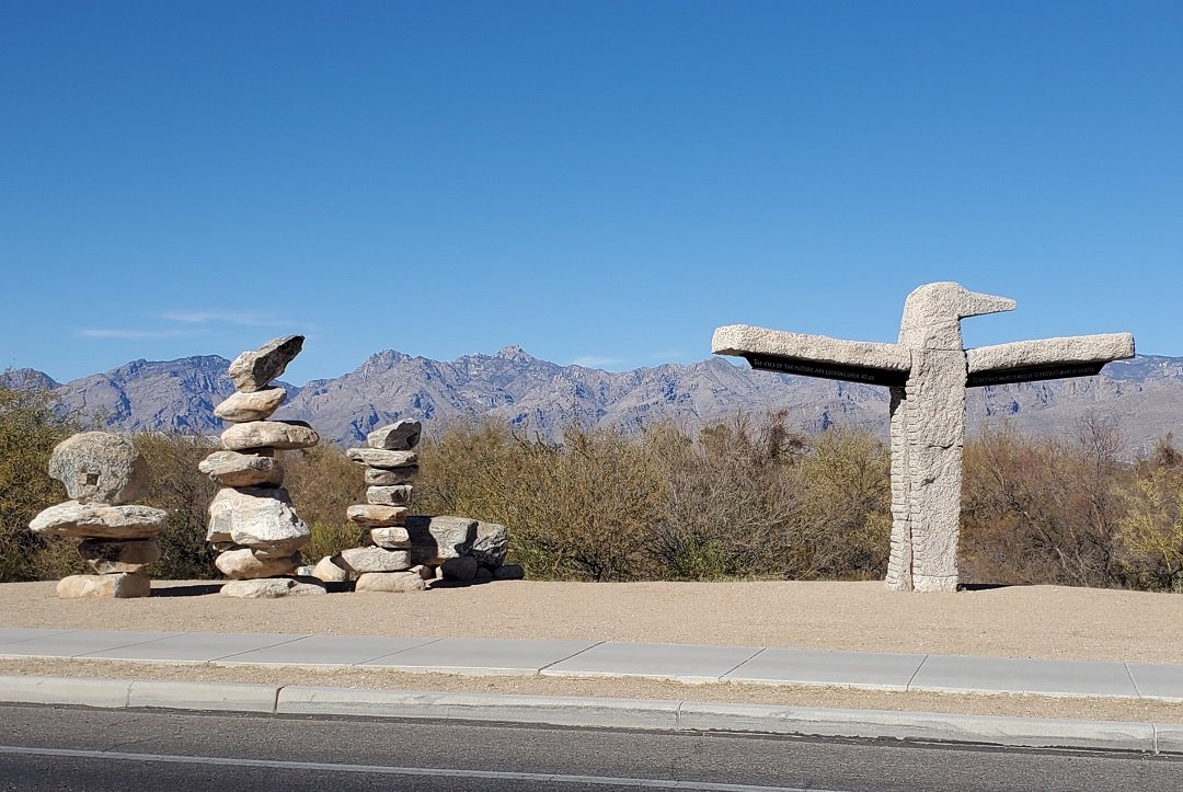 The Messenger sculpture Speedway Blvd Tucson
