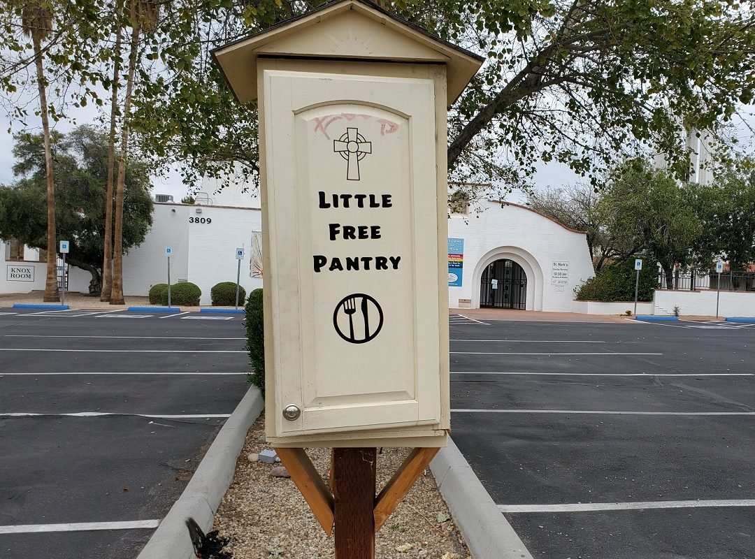 Little Free Pantry St Marks Church Tucson 2021