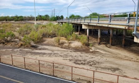 Rillito river after monsoon storm