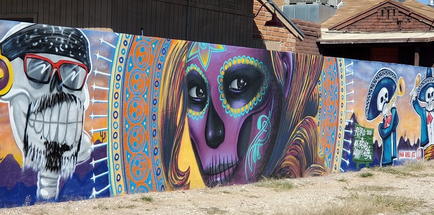 Dia de los Muertos mural Tucson