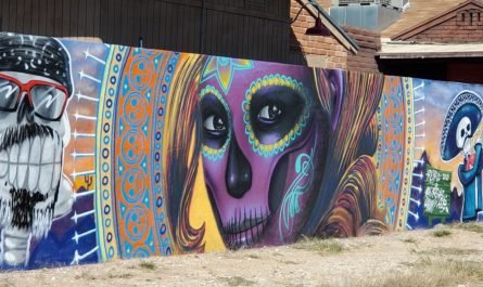 Dia de los Muertos mural Tucson