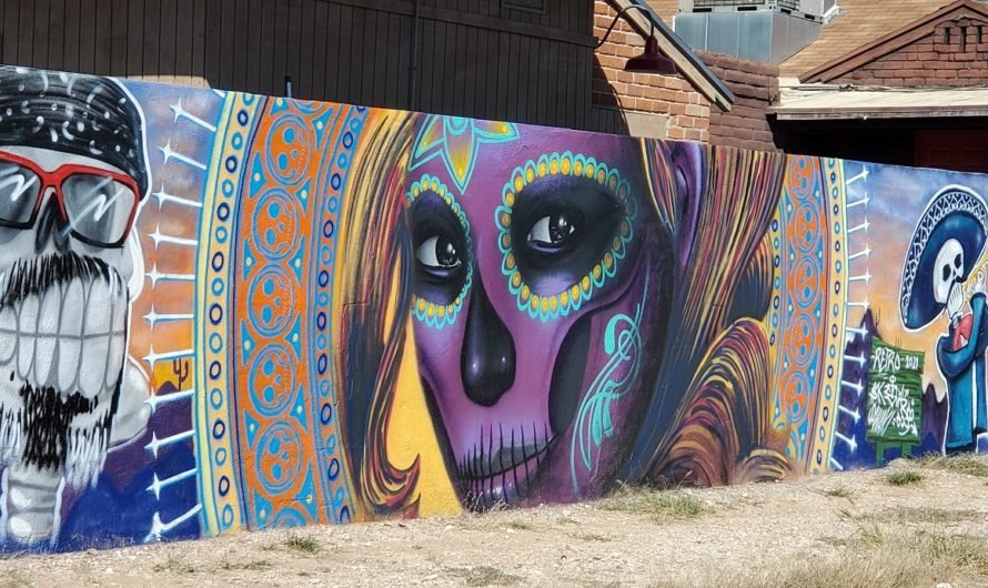 New Dias de los Muertos mural