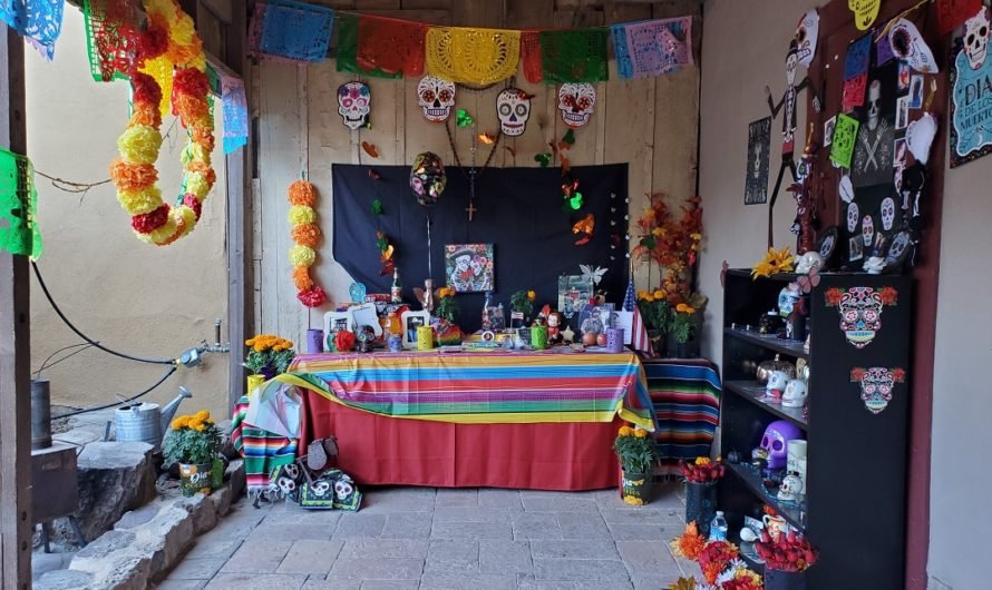 Ofrendas altars at San Agustin Presidio