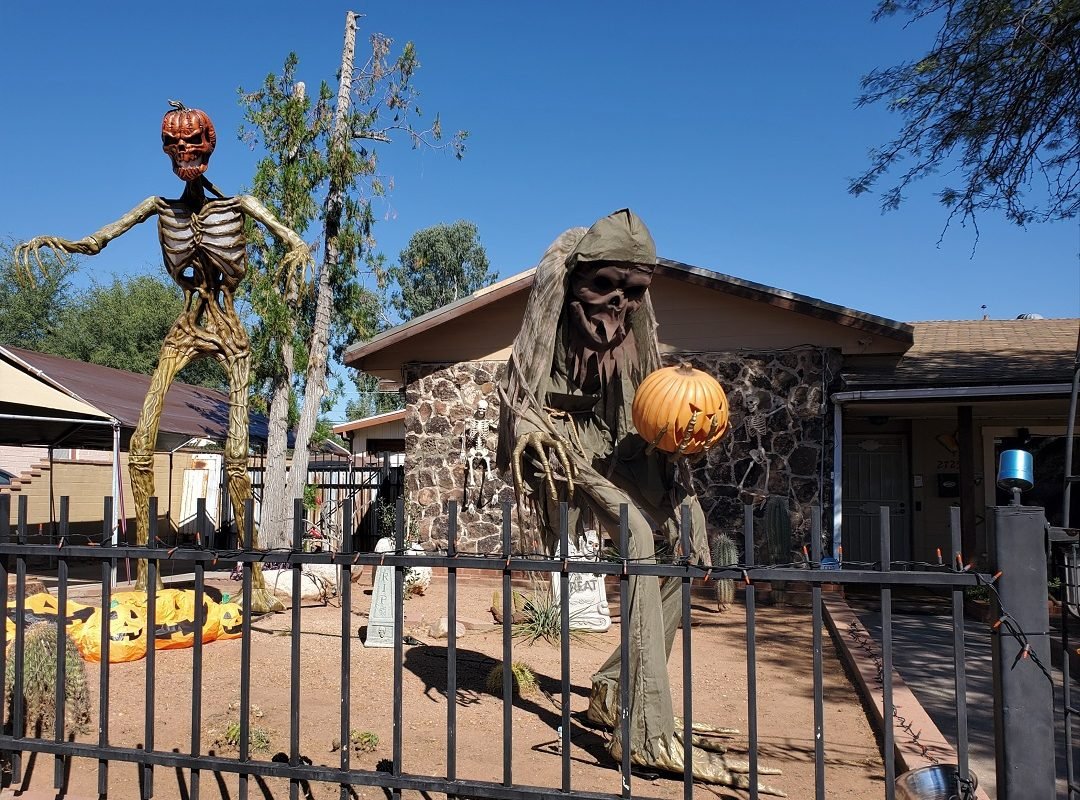 pumpkin head and ghoul for Halloween