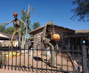 pumpkin head and ghoul for Halloween