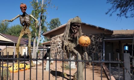 pumpkin head and ghoul for Halloween