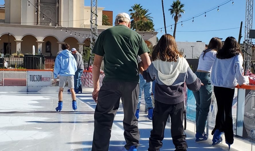 Finally the ice rink downtown froze
