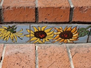 tile sunflowers at St. Philip's Plaza Tucson
