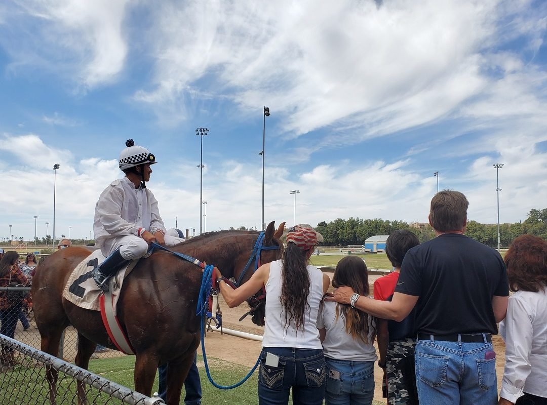 Winning horse and owners Rillito Park race track 2022