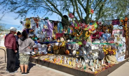 Dia de los Muertos community altar in Tucson 2022
