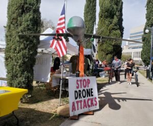 military drone at Peace Fair