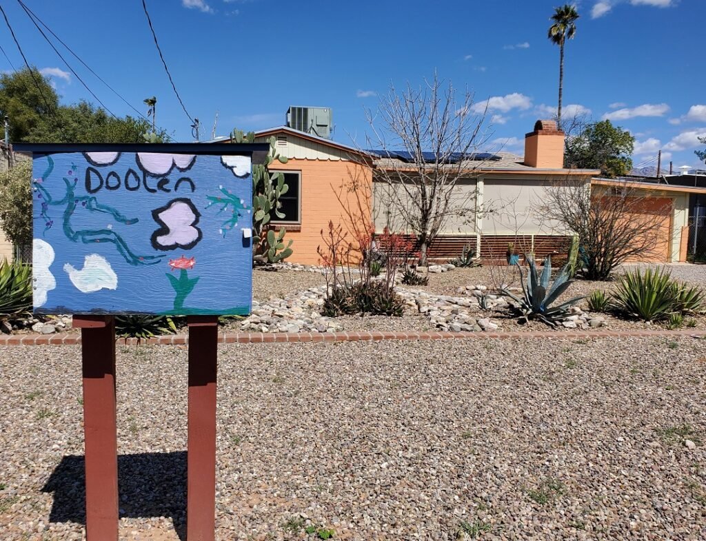 Doolen Middle School created Little Free Library in MidTown Tucson