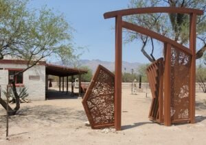entrance to Tucson Sculpture Park 2022