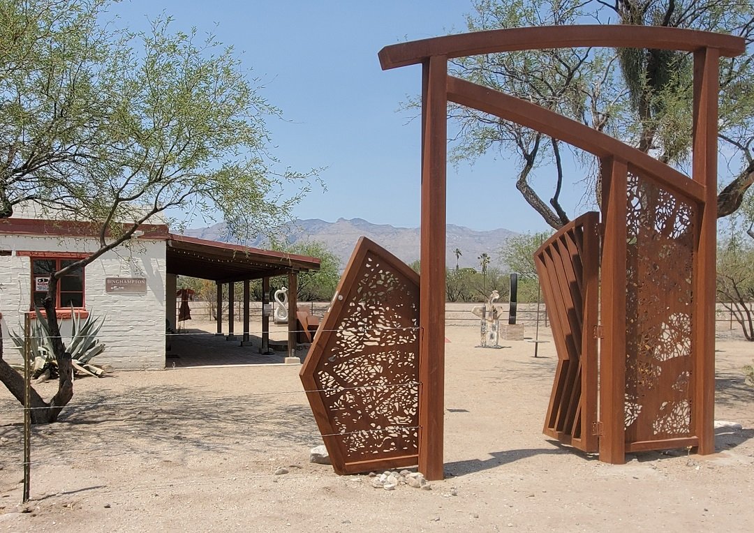 entrance to Tucson Sculpture Park 2022