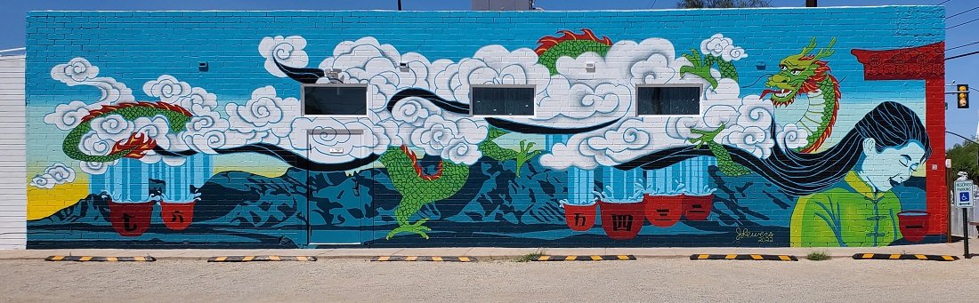 7 cups tea house mural