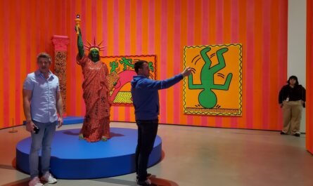 entrance to the Keith Haring exhibition at The Broad Museum