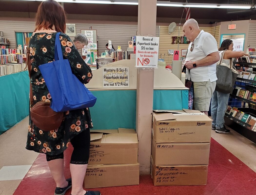boxes of books #15 Friends of Pima Library Tucson