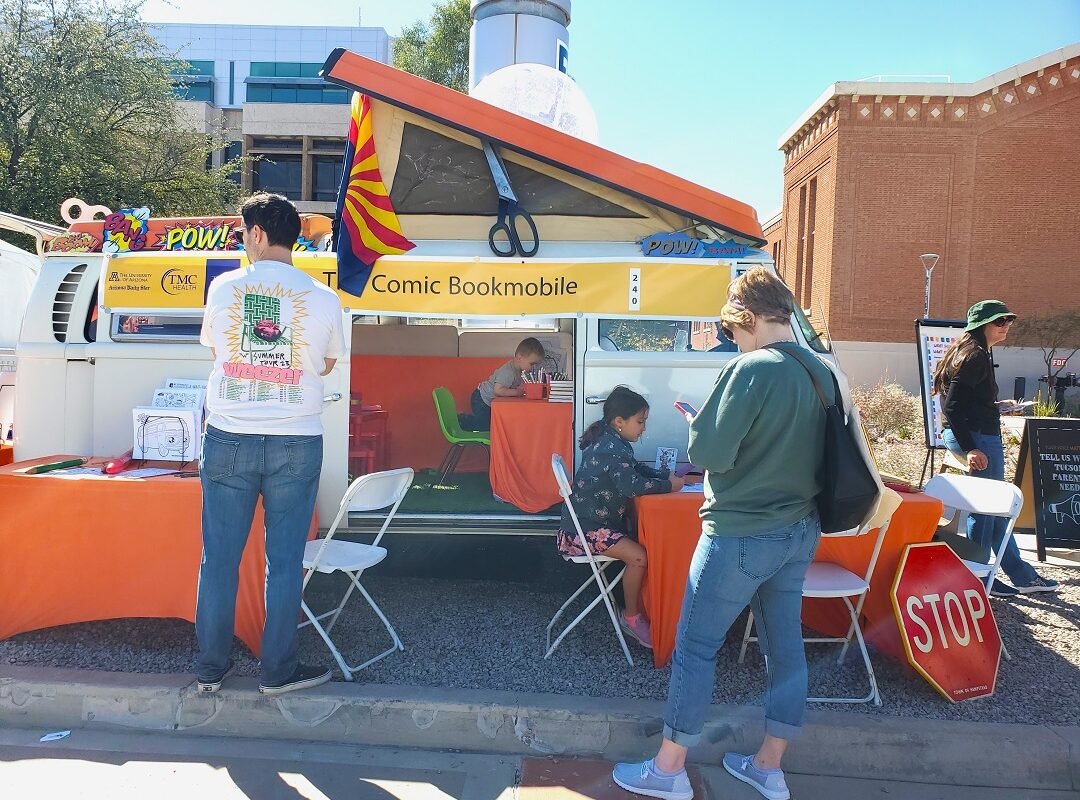 Comic bookmobile at Tucson Festival of Books