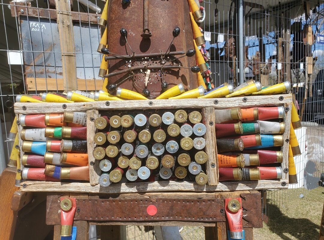 shotgun casings sculpture by ralph Prata