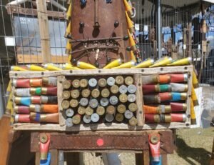 shotgun casings sculpture by ralph Prata