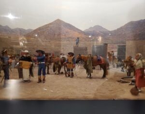 Diorama of Spanish soliders at Presidio