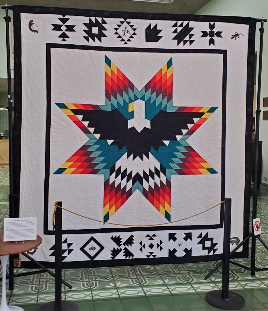 Eagle quilt honoring Lori Piestewa Medal of Honor winner
