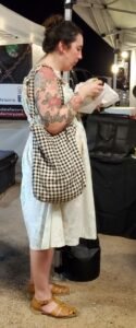 women dressed up for Vegan Night Market Tucson2024