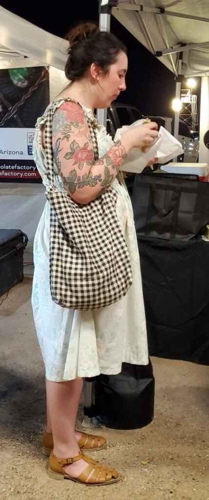 women dressed up for Vegan Night Market Tucson2024