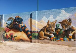 Joe Pagac mural Himmel Park Pool Tucson AZ