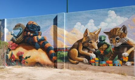 Joe Pagac mural Himmel Park Pool Tucson AZ