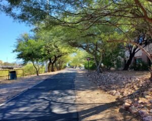 bike trail along Rillito River