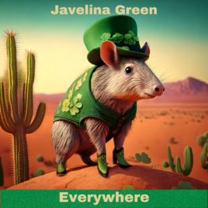 Javelina Green mascot for I saw it in tucson