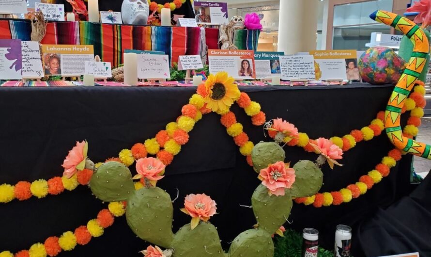 Another Day of the Dead altar: more subdued