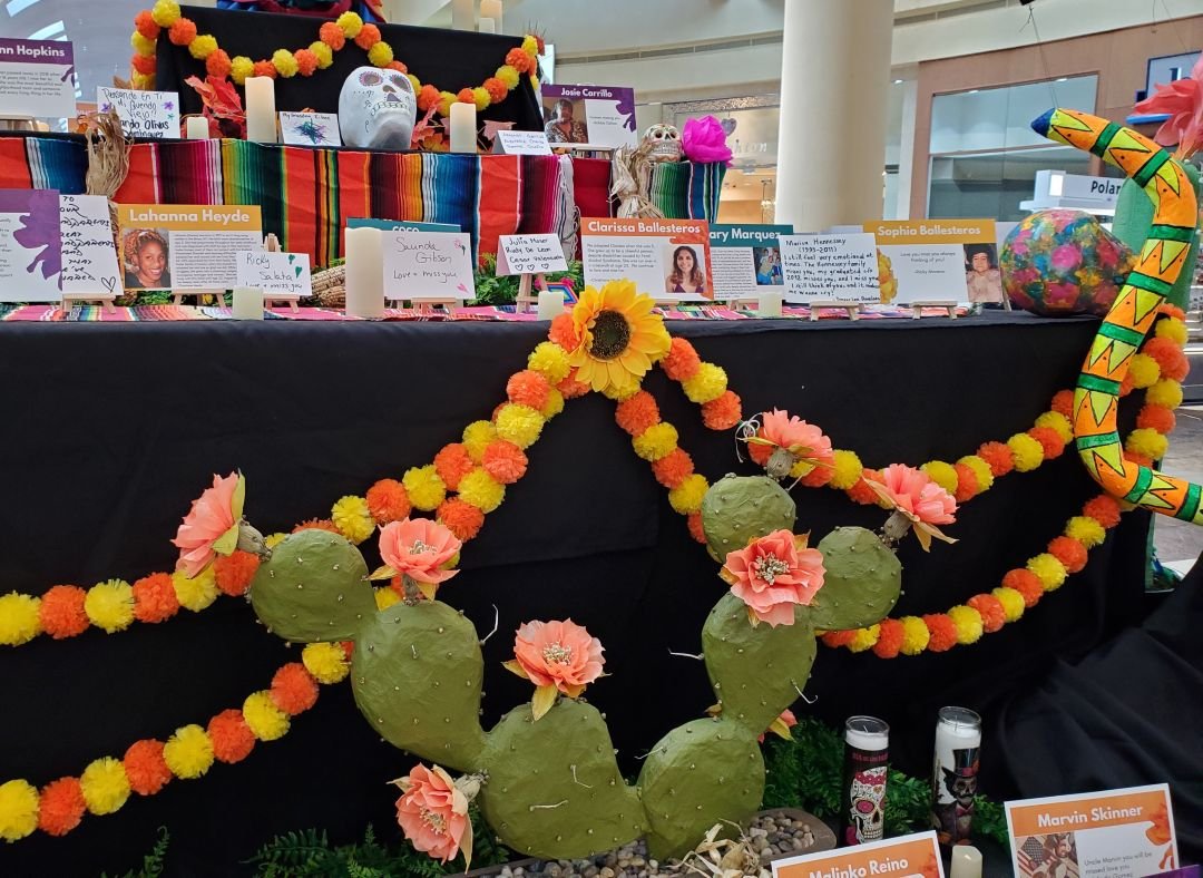 Day of the dead altar decorations at park Place Mall Tucson 2025
