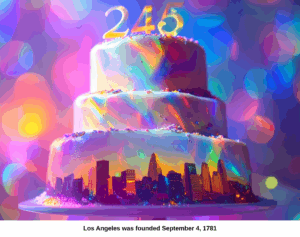 September - Los Angeles 245 birthday
