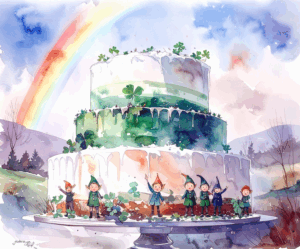 March digital cake calendar St. Patrick Day