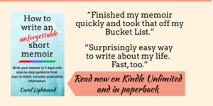 how to write short memoir ebook ad