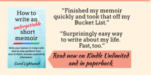 write short memoir ebook