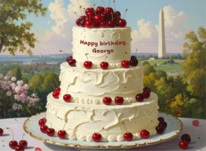 George Washington's birthday cake
