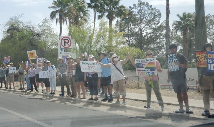 Signs of the times at Tucson’s No Kings protest